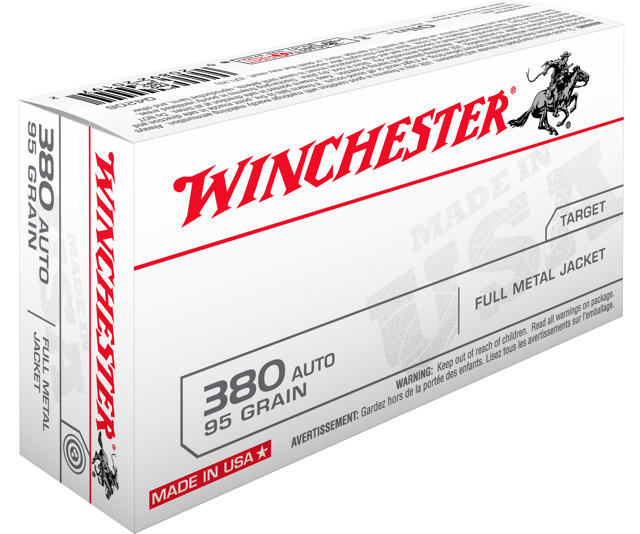 Winch. 380 Auto,USA,95gr,FMJ