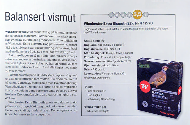 Winch. 12/70 Extra Bismuth 32g  #4 (25/250)